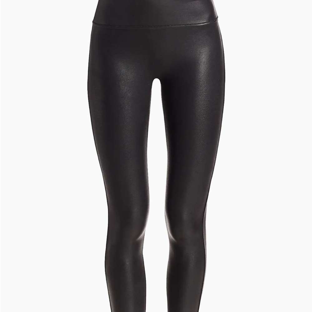 SPANX Shiny Black Leggings
